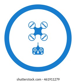 Quadrocopter Icon, flat design style