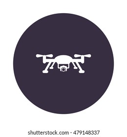Quadrocopter Icon, flat design style
