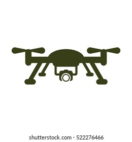 Quadrocopter Icon, flat design style