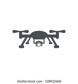 Quadrocopter Icon, flat design style