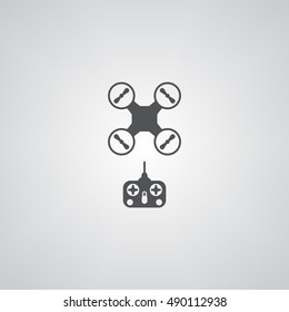 Quadrocopter icon illustration isolated vector sign symbol