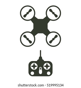 Quadrocopter icon illustration isolated vector sign symbol