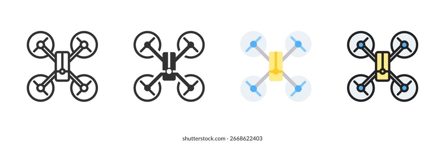 Quadrocopter Icon Pack In Multiple Styles
