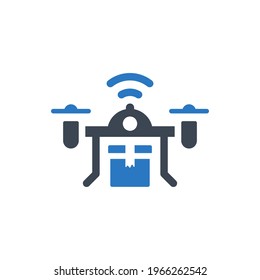 Quadrocopter icon - Simple vector illustration