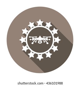 Quadrocopter Icon Vector