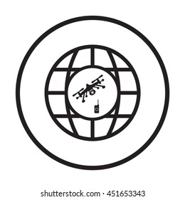 Quadrocopter Icon Vector