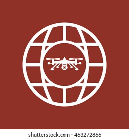 Quadrocopter Icon Vector