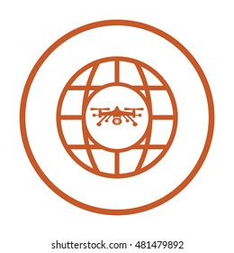 Quadrocopter Icon Vector