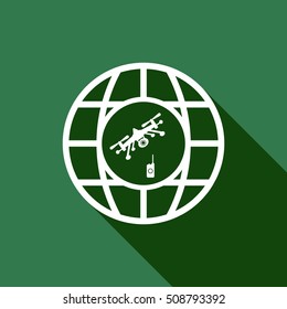 Quadrocopter Icon Vector