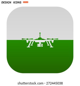 Quadrocopter. icon. vector design