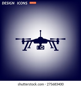 Quadrocopter. icon. vector design