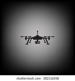 Quadrocopter. icon. vector design