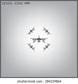 Quadrocopter. icon. vector design