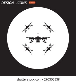 Quadrocopter. icon. vector design