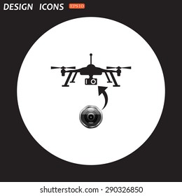 Quadrocopter. icon. vector design