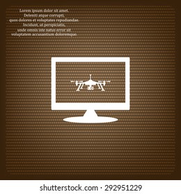 Quadrocopter. icon. vector design