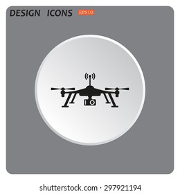 Quadrocopter. icon. vector design