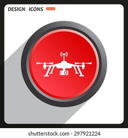 Quadrocopter. icon. vector design