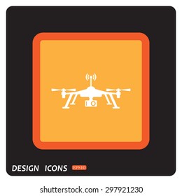 Quadrocopter. icon. vector design