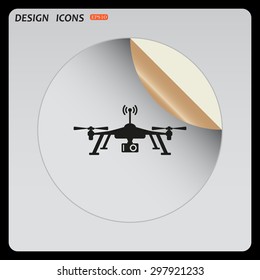 Quadrocopter. icon. vector design