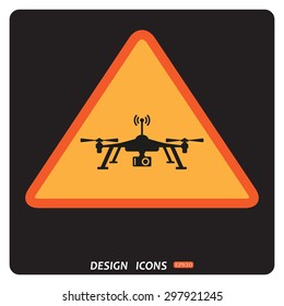 Quadrocopter. icon. vector design