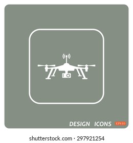 Quadrocopter. icon. vector design