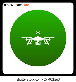 Quadrocopter. icon. vector design