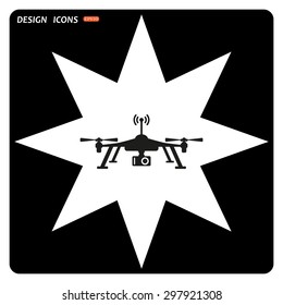 Quadrocopter. icon. vector design