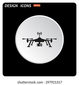 Quadrocopter. icon. vector design