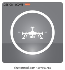 Quadrocopter. icon. vector design