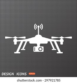 Quadrocopter. icon. vector design