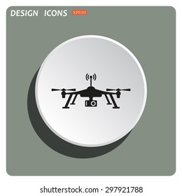 Quadrocopter. icon. vector design