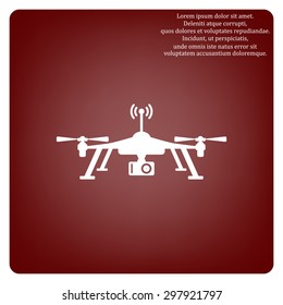 Quadrocopter. icon. vector design
