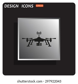 Quadrocopter. icon. vector design