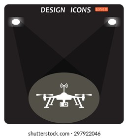 Quadrocopter. icon. vector design