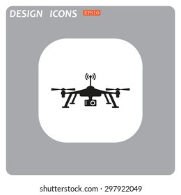 Quadrocopter. icon. vector design