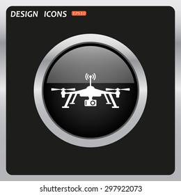 Quadrocopter. icon. vector design