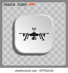 Quadrocopter. icon. vector design