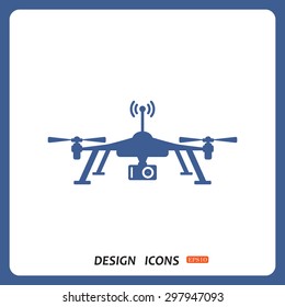 Quadrocopter. icon. vector design