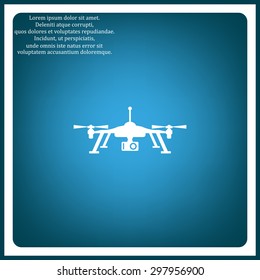 Quadrocopter. icon. vector design