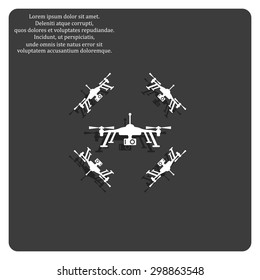 Quadrocopter. icon. vector design