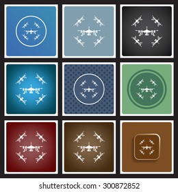 Quadrocopter. icon. vector design