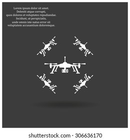 Quadrocopter. icon. vector design