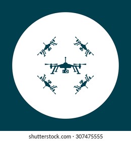 Quadrocopter. icon. vector design