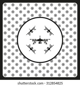 Quadrocopter. icon. vector design