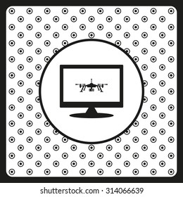 Quadrocopter. icon. vector design