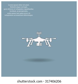 Quadrocopter. icon. vector design