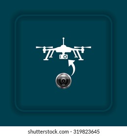 Quadrocopter. icon. vector design