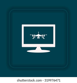 Quadrocopter. icon. vector design