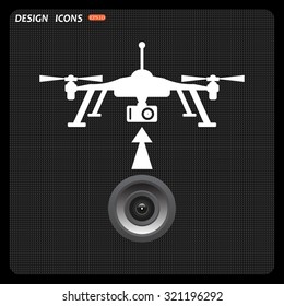 Quadrocopter. icon. vector design